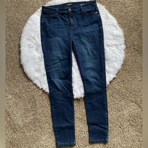 Judy Blue Skinny Fit Jeans Womens Size 32 Dark Blue - Picture 1 of 11